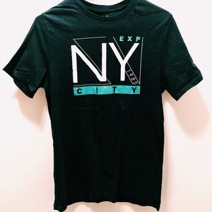 EXPRESS small graphic tee, slim fit and worn twice.